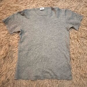 Ghiaia Cashmere + Silk Blend Short Sleeve Crew Neck (Made in Italy)
